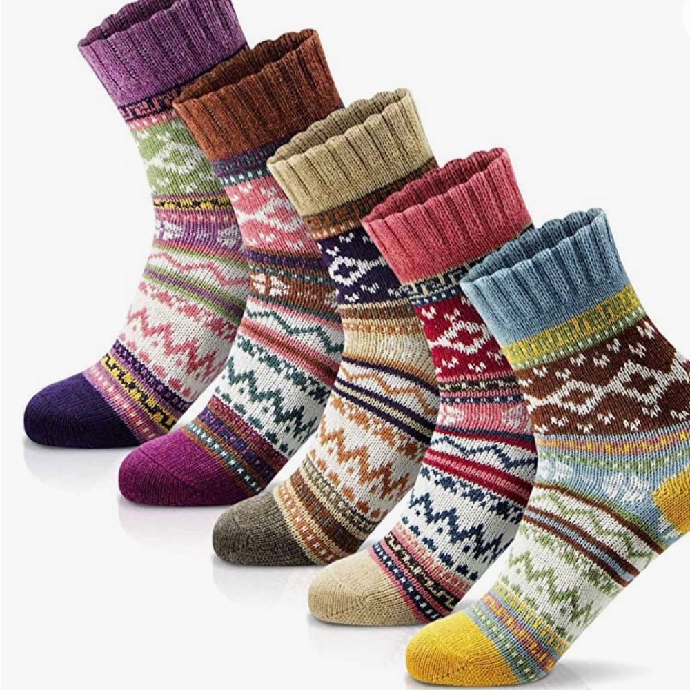 Beautiful socks. Soft, warm, cozy, and fun!!!